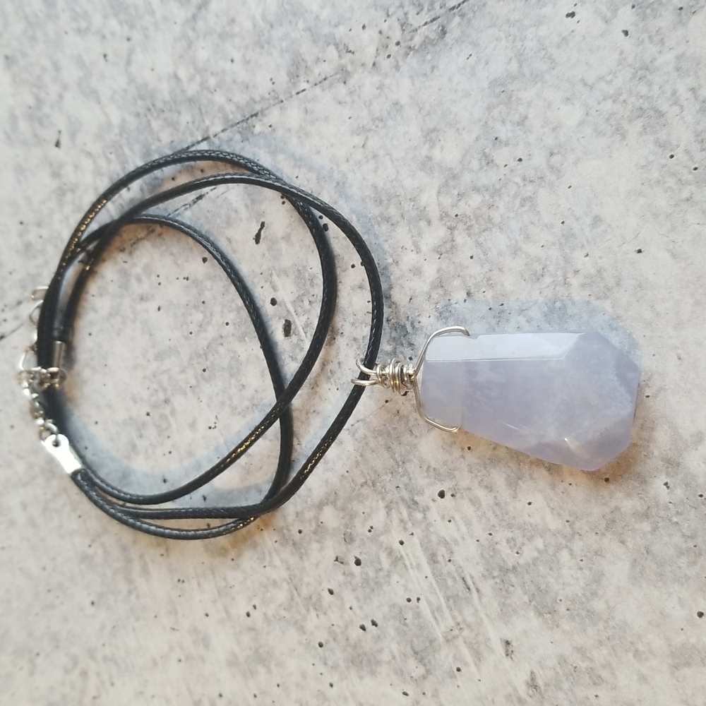 Blue Lace Agate Necklace